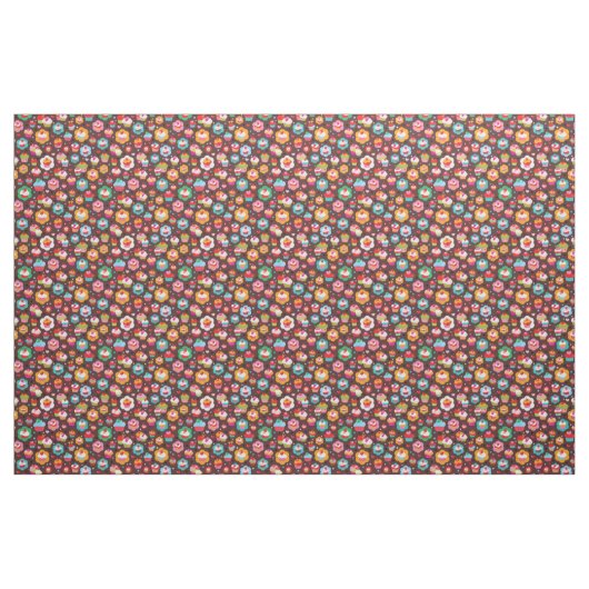 Cute Cup Cake Pattern Stof (Fat Quarter)
