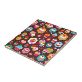 Cute Cup Cake Pattern Tegeltje (Zijkant)