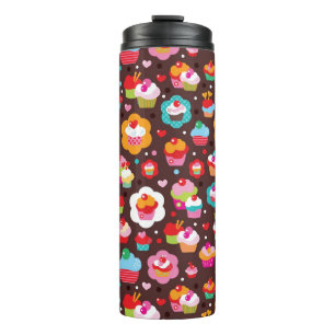 Cute Cup Cake Pattern Thermosbeker