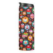 Cute Cup Cake Pattern Thermosbeker (Geroteerd rechts)