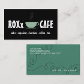 Cute Cup Koffee Tea Shop Cake Cupcakes Visitekaartje (Voorkant / Achterkant)