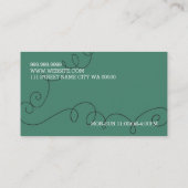 Cute Cup Koffee Tea Shop Cake Cupcakes Visitekaartje (Achterkant)