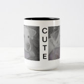 Cute cup/mok. tweekleurige koffiemok (Center)