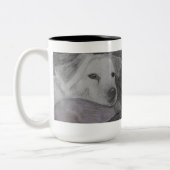 Cute cup/mok. tweekleurige koffiemok (Links)