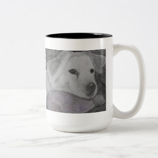Cute cup/mok. tweekleurige koffiemok