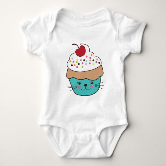 Cute Cupcake Baby Jumper Romper (Voorkant)