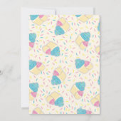 Cute Cupcake Baby Sprinkle Shower Kaart (Achterkant)