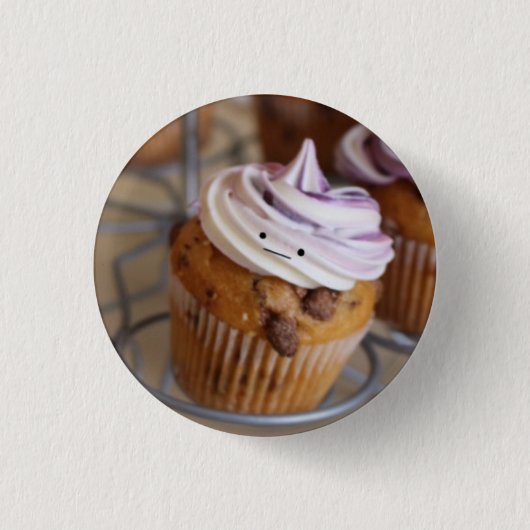 Cute Cupcake badge Ronde Button 3,2 Cm (Voorkant)