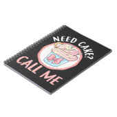 Cute Cupcake Baker Humor bakkerij Pastry Chef Notitieboek (Linkerzijde)