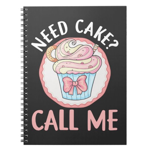 Cute Cupcake Baker Humor bakkerij Pastry Chef Notitieboek (Voorkant)