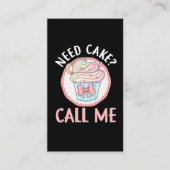Cute Cupcake Baker Humor bakkerij Pastry Chef Visitekaartje (Voorkant)