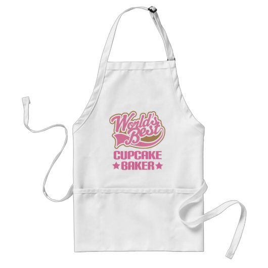 Cute Cupcake Baker Standaard Schort (Voorkant)