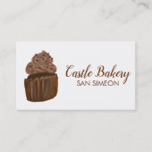 CUTE CUPCAKE Bakery Pastry Chef Modern Chocolade Visitekaartje (Voorkant)