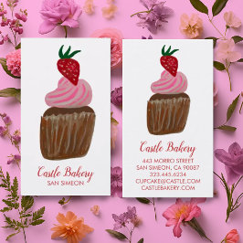 CUTE CUPCAKE Bakery Pastry Chef Modern Visitekaartje