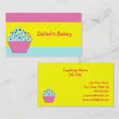 Cute Cupcake Bakery-Visitekaartjes Visitekaartje (Voorkant / Achterkant)