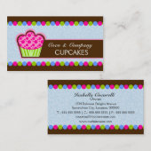 Cute Cupcake Bakery-Visitekaartjes Visitekaartje (Voorkant / Achterkant)