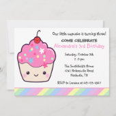 Cute Cupcake Birthday Kaart (Voorkant)