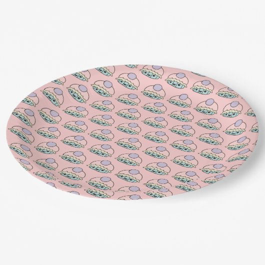 Cute Cupcake-Borden Papieren Bordje (Gekanteld)