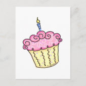 Cute Cupcake Briefkaart (Voorkant)