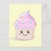 Cute Cupcake Briefkaart (Voorkant)
