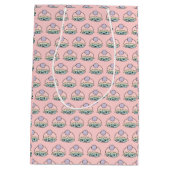 Cute Cupcake-cadeaus Medium Cadeauzakje (Achterkant)