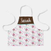 Cute Cupcake Chocolate Pink Whisk Kind Schort (Voorkant)