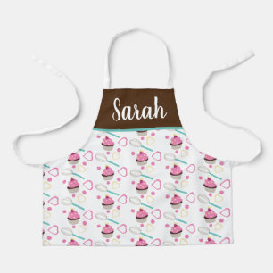 Cute Cupcake Chocolate Roze Gardeerkinderen Schort