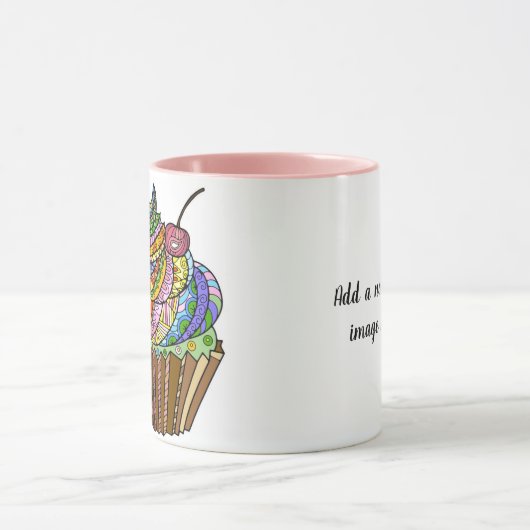 Cute Cupcake Coffee Mok (Midden)