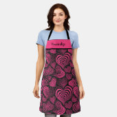 Cute Cupcake Dessert Pattern Women's Cooking Schort (Gedragen)