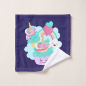 Cute Cupcake en Happy Ice Cream Bad Handdoek (Wasdoekje)