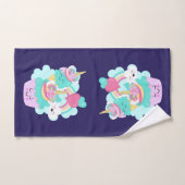 Cute Cupcake en Happy Ice Cream Bad Handdoek (Handdoek)