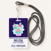 Cute Cupcake en Happy Ice Cream Badge (Achterkant met draagriem)