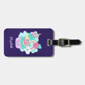 Cute Cupcake en Happy Ice Cream Bagagelabel (Voorkant horizontaal)