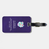 Cute Cupcake en Happy Ice Cream Bagagelabel (Achterkant horizontaal)