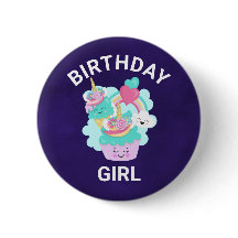 Cute Cupcake en Happy Ice Cream Birthday Girl