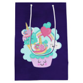 Cute Cupcake en Happy Ice Cream Birthday Medium Cadeauzakje (Achterkant)