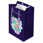 Cute Cupcake en Happy Ice Cream Dank u Medium Cadeauzakje (Voorkant Gekanteld)
