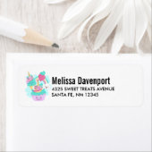 Cute Cupcake en Happy Ice Cream Etiket (Insitu)