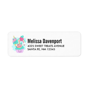 Cute Cupcake en Happy Ice Cream Etiket