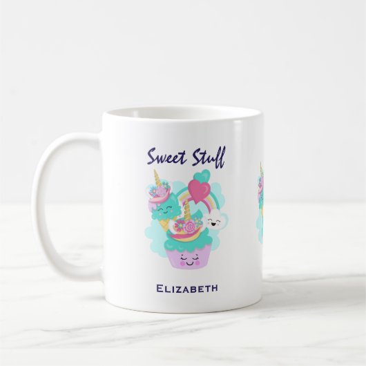 Cute Cupcake en Happy Ice Cream Koffiemok (Links)