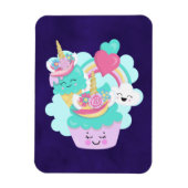 Cute Cupcake en Happy Ice Cream Magneet (Verticaal)