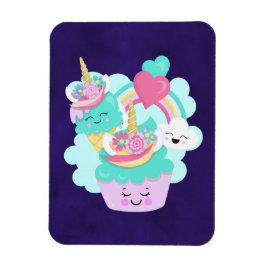 Cute Cupcake en Happy Ice Cream Magneet