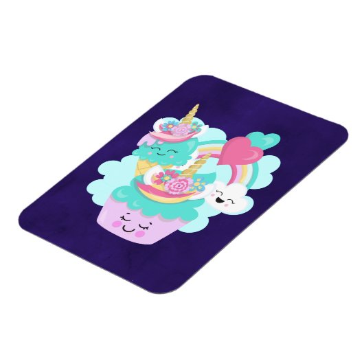 Cute Cupcake en Happy Ice Cream Magneet (Linkerzijde)