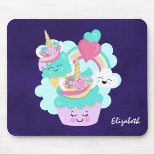 Cute Cupcake en Happy Ice Cream Muismat