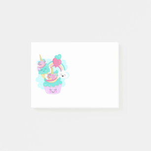 Cute Cupcake en Happy Ice Cream Post-it® Notes