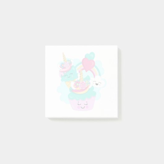 Cute Cupcake en Happy Ice Cream Post-it® Notes (Voorkant)