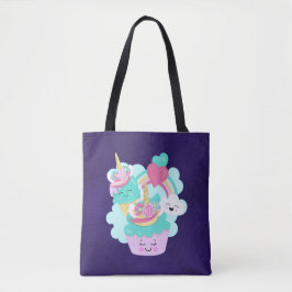 Cute Cupcake en Happy Ice Cream Tote Bag