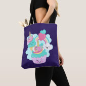Cute Cupcake en Happy Ice Cream Tote Bag (Dichtbij)