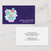 Cute Cupcake en Happy Ice Cream Visitekaartje (Voorkant / Achterkant)