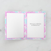 Cute Cupcake gepersonaliseerde verjaardag voor haa Kaart (Binnen)